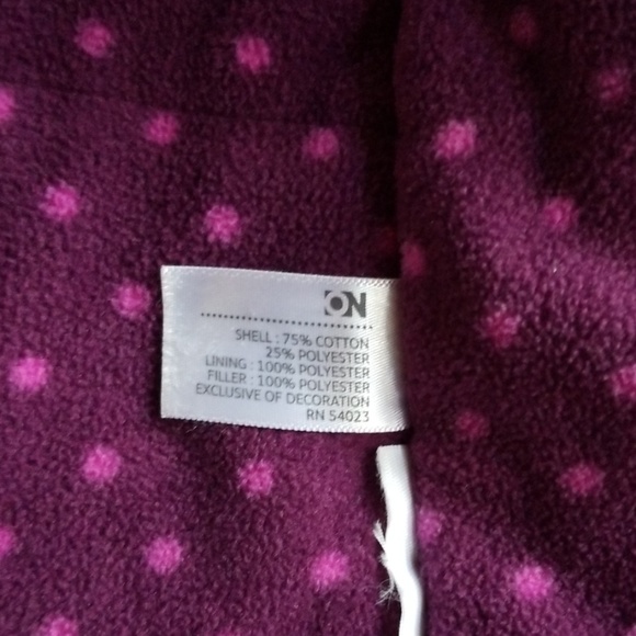 Quilted Corduroy Fleece Toggle Zip Jacket L - Picture 5 of 8